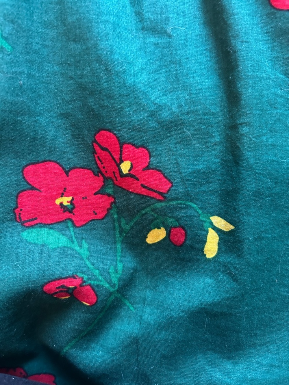 ModCloth Emily and Fin Green Floral Dress sz 12 UK16 - Picture 3 of 10